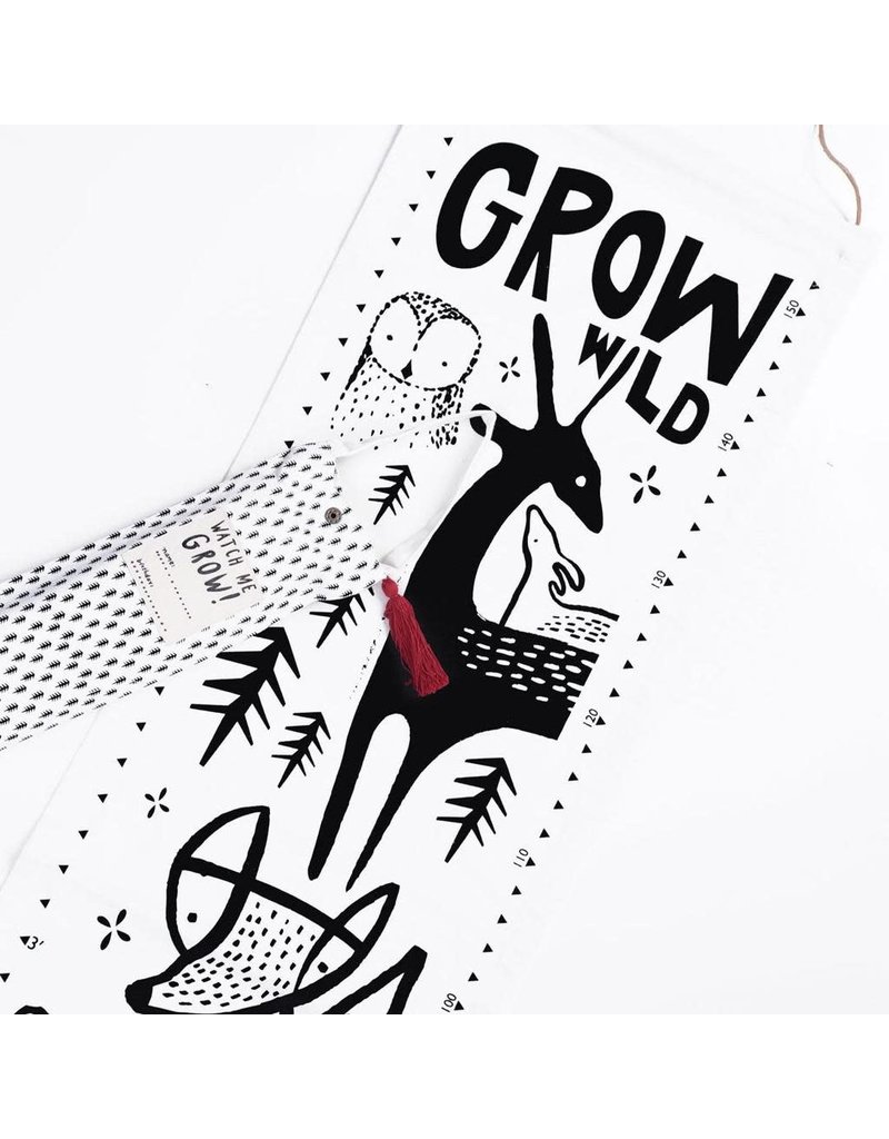 Wee Gallery Organic Canvas Growth Chart - Woodlands