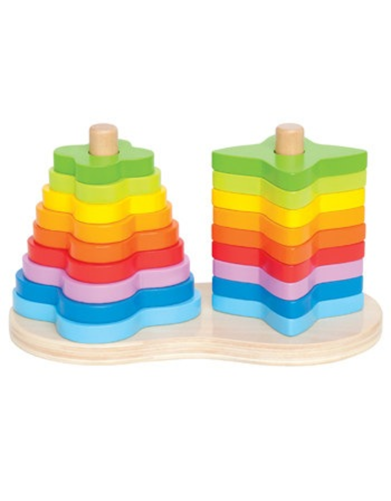 Hape Toys Double Rainbow Stacker