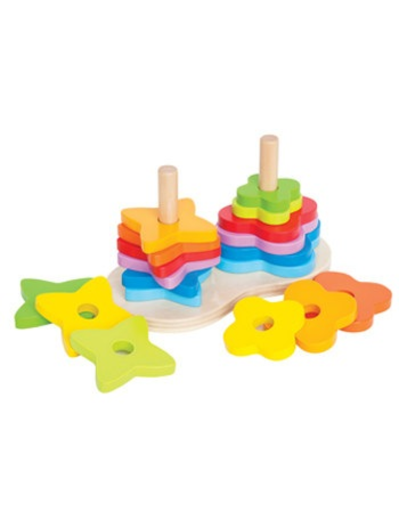 Hape Toys Double Rainbow Stacker