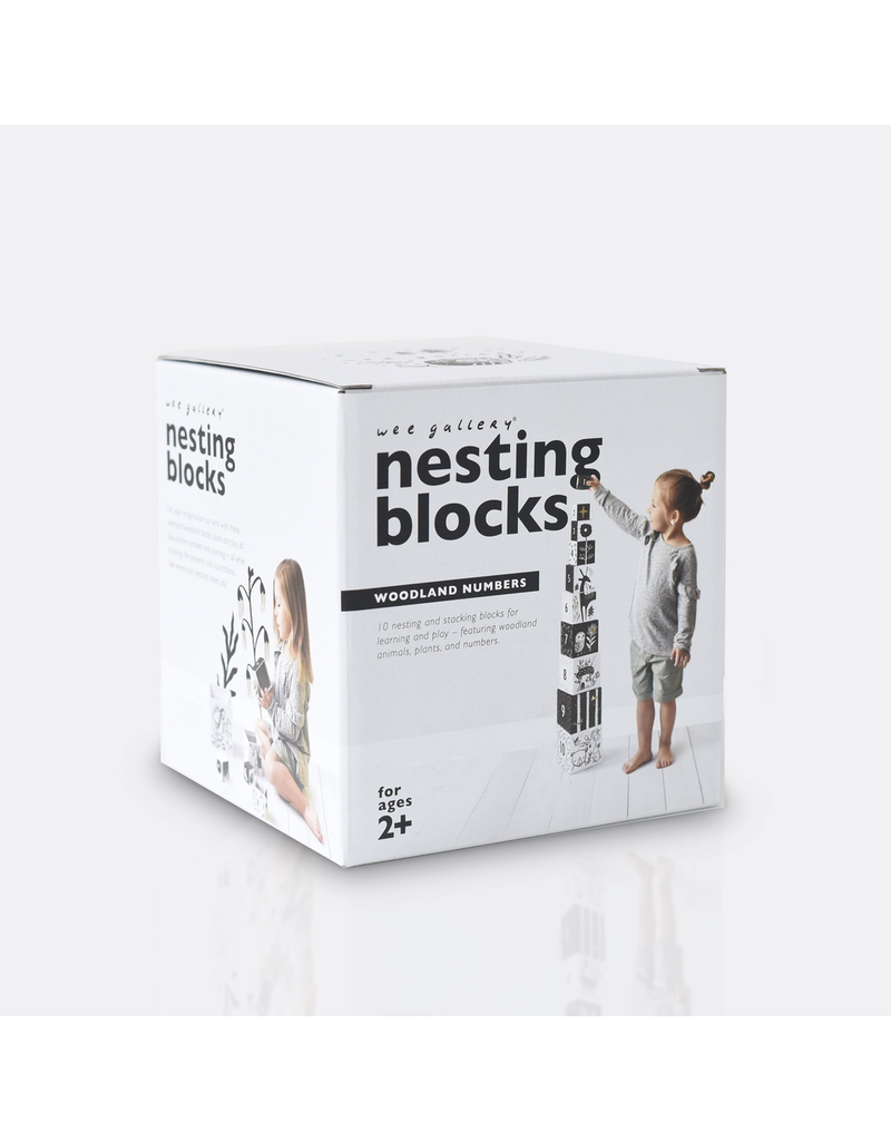 Wee Gallery Nesting Blocks - Woodland Numbers