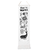 Wee Gallery Organic Canvas growth Chart - Ocean