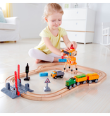 Hape Toys Crossing & Crane Train Set