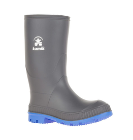 Kamik Charcoal/Blue Stomp Rain Boots