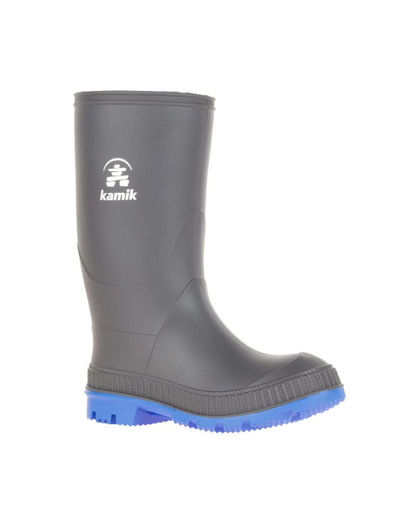 Kamik Charcoal/Blue Stomp Rain Boots