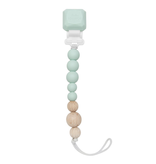 Loulou Lollipop Silicone & Wood Pacifier Clip (Silicone clip)