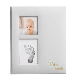 Linen Baby Book - Ivory