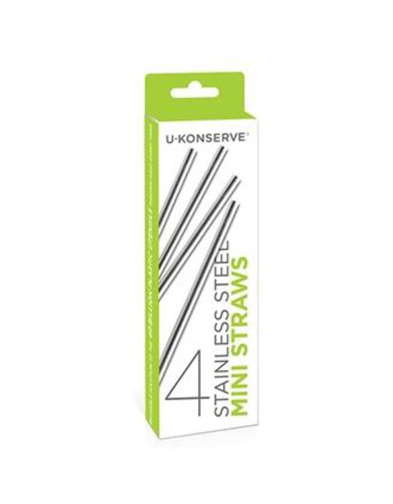 Kids Konserve Stainless Steel Mini Straws 4pk