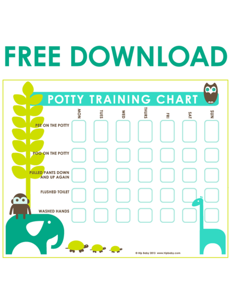 Potty Training Chart Free Download