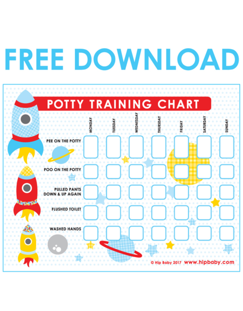 Free Printable Potty Training Chart Pdf