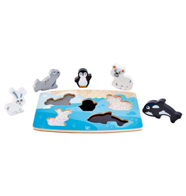 Hape Toys Polar Animal Tactile Puzzle