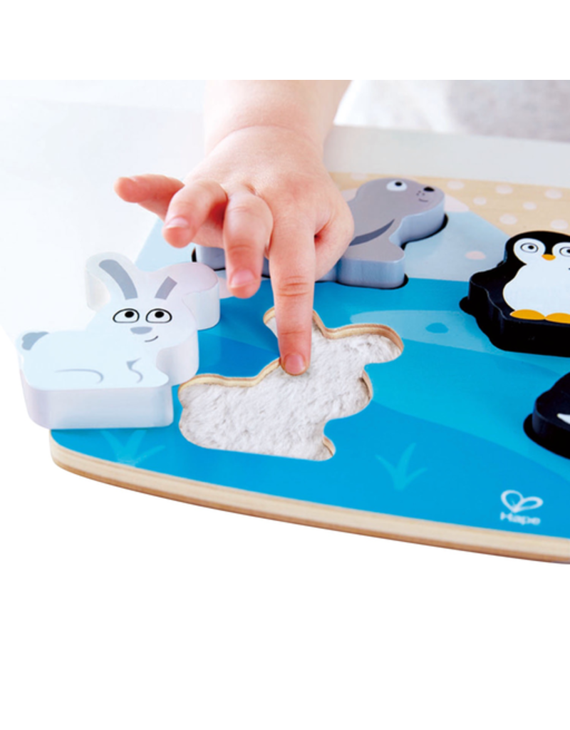 Hape Toys Polar Animal Tactile Puzzle