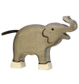 Holztiger Holztiger Elephant, Small, trunk raised