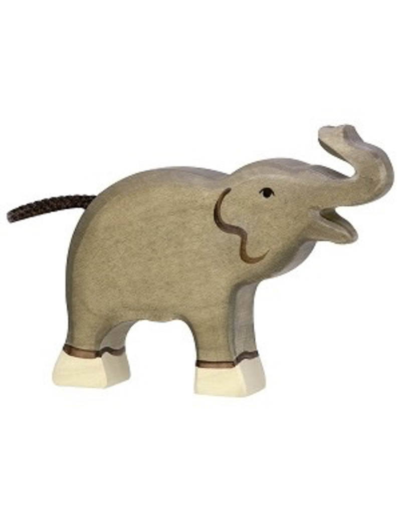 Holztiger Holztiger Elephant, Small, trunk raised