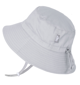 Jan and Jul Grey Gro-With-Me Cotton Bucket Sun Hat