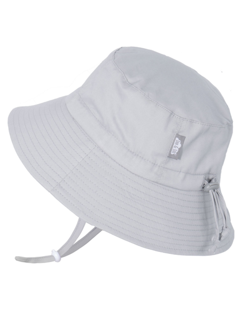 Jan and Jul Grey Gro-With-Me® Cotton Bucket Sun Hat