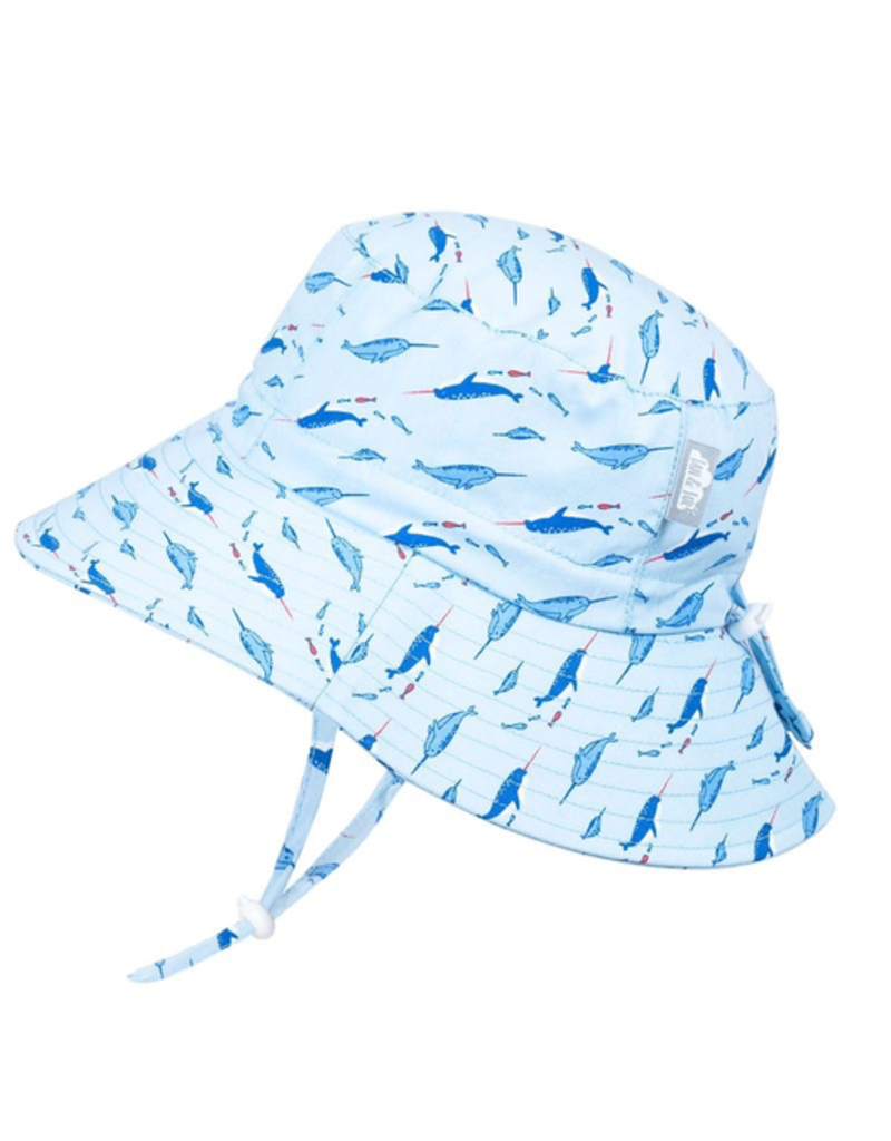 Jan and Jul Narwhal Gro-With-Me® Cotton Bucket Sun Hat