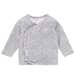 Hannah Dot Organic Kimono LS - White