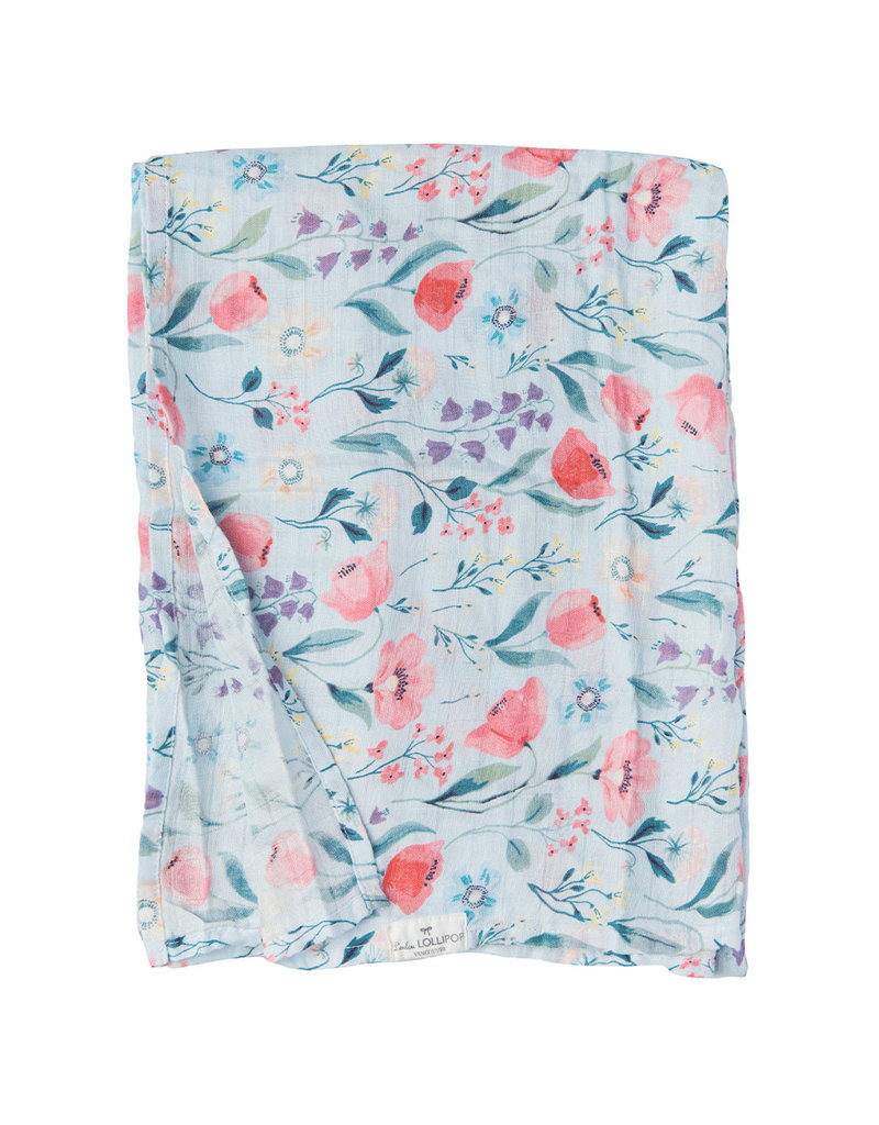 Loulou Lollipop Bluebell Swaddle