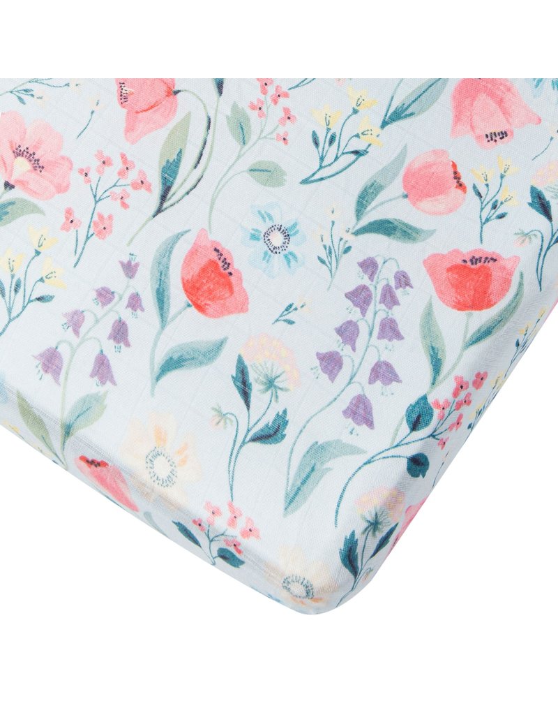 Loulou Lollipop Bluebells Fitted Crib Sheet