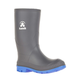 Kamik Charcoal/Blue Stomp Rain Boots