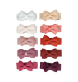 Baby Wisp Tuxedo Bow Snap Clips 10pk - Coral Kingdom