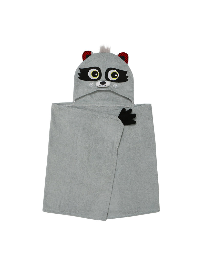 Zoocchini Hooded Rocco Raccoon  Towel