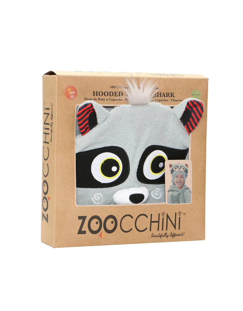 Zoocchini Hooded Rocco Raccoon  Towel