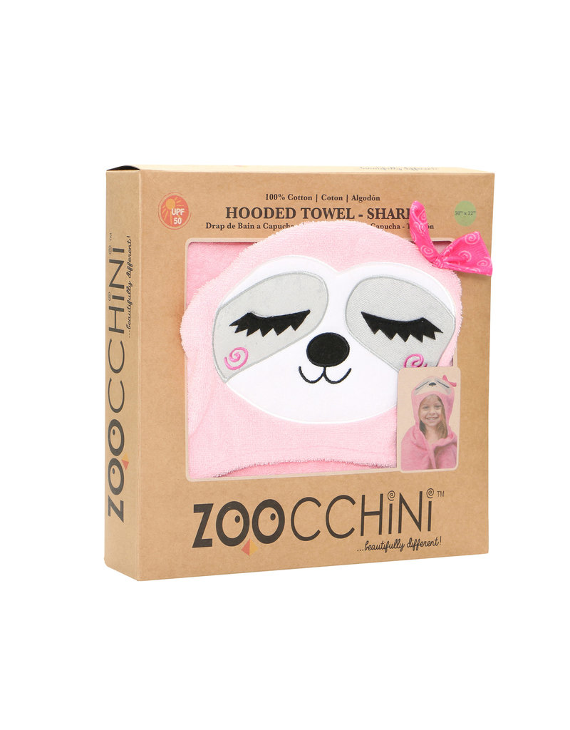 Zoocchini Hooded Sadie Sloth Towel