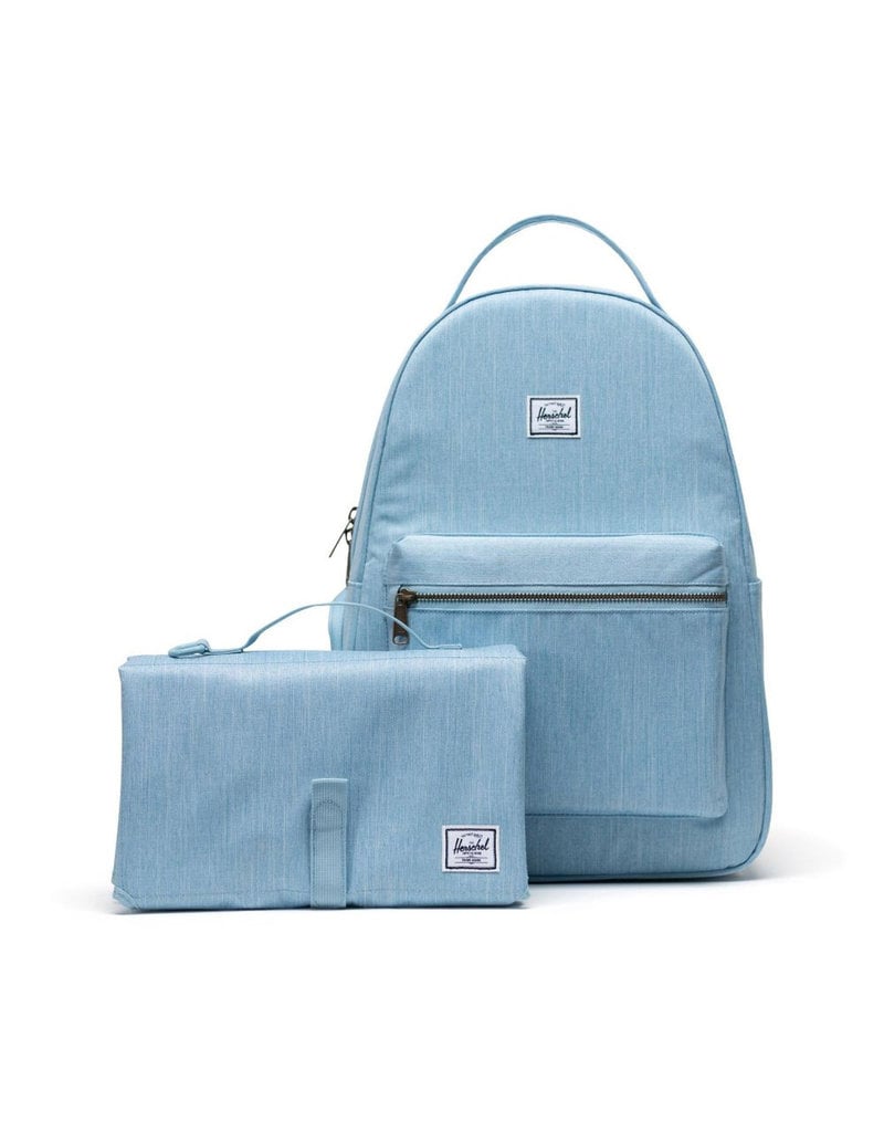 Herschel Nova Sprout Diaper Bag - Light Denim Crosshatch