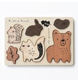 Wee Gallery Wooden Tray Puzzle - Woodland Animals