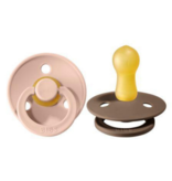 Bibs BIBS Pacifier 2pk 0-6m, Blush / Dark Oak