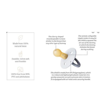 Bibs BIBS Pacifier 2pk 0-6m, Blush / Dark Oak