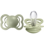 Bibs BIBS Pacifier Supreme, 2pk, 6-18m,  Silicone, Sage