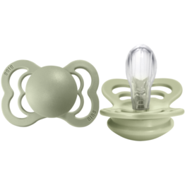 Bibs BIBS Pacifier Supreme, 2pk, 6-18m,  Silicone, Sage