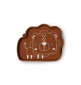 Loulou Lollipop Born to be Silicone Snack Plate Wild Lion