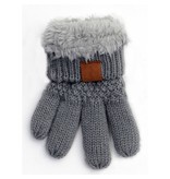 Knit Gloves, Grey