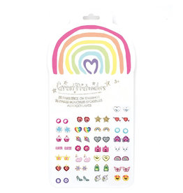 Great Pretenders Rainbow Love Sticker Earrings