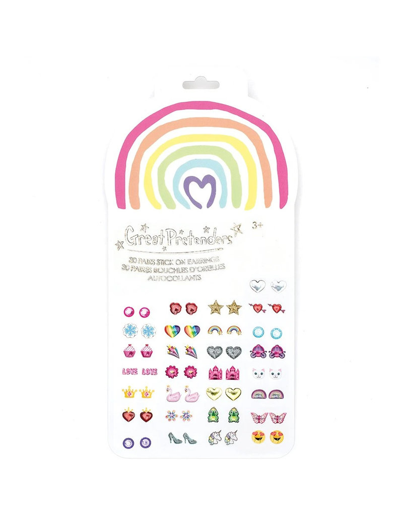 Great Pretenders Rainbow Love Sticker Earrings