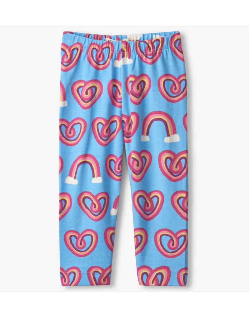 Hatley Twisty Rainbow Hearts Baby Leggings