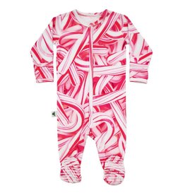 Candy Canes Organic Footed Sleeper