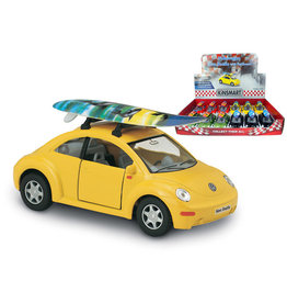 Die Cast 5" VW New Beetle with Surfboard