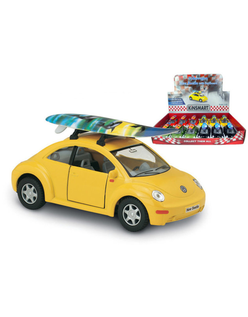 Die Cast 5" VW New Beetle with Surfboard