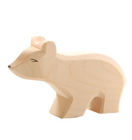 Ostheimer Wooden Toys Polar Bear, Small Long Neck Ostheimer Wooden Toys Polar Bear, Small Long Neck