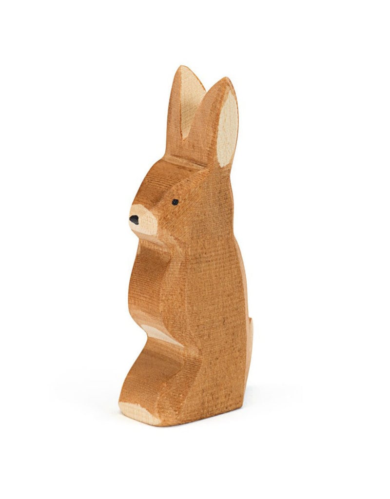 Ostheimer Wooden Toys Rabbit, Ears Up