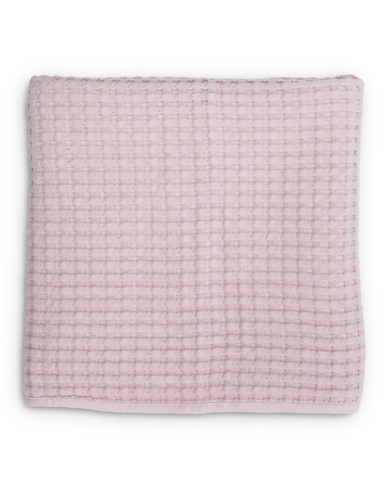 Lulujo Boho Waffle Blanket - Ballet Slipper