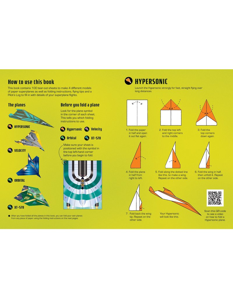 Usborne 100 Superplanes to Fold and Fly