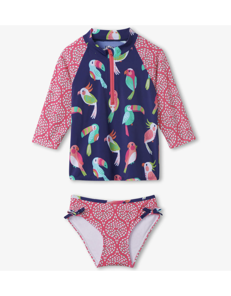 Hatley Tropical Birds Rashguard Set