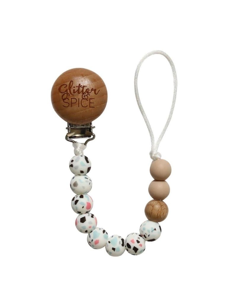 Pacifier Clip - Terrazzo