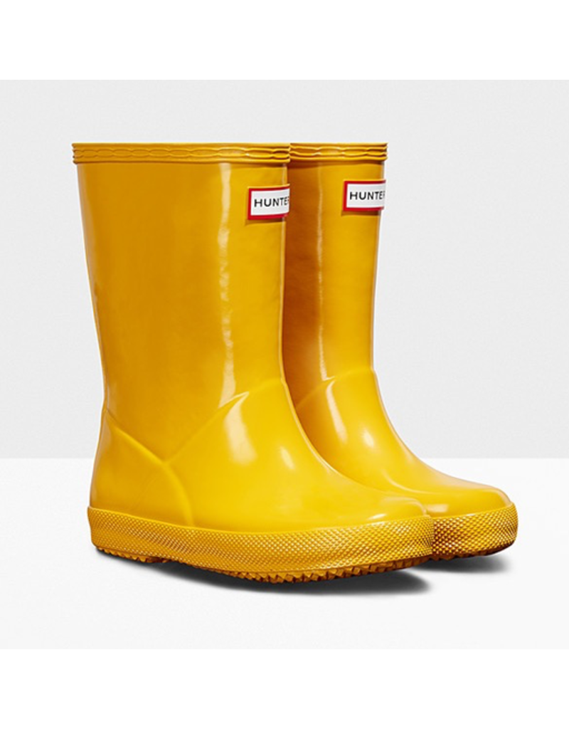 yellow childrens hunter wellies