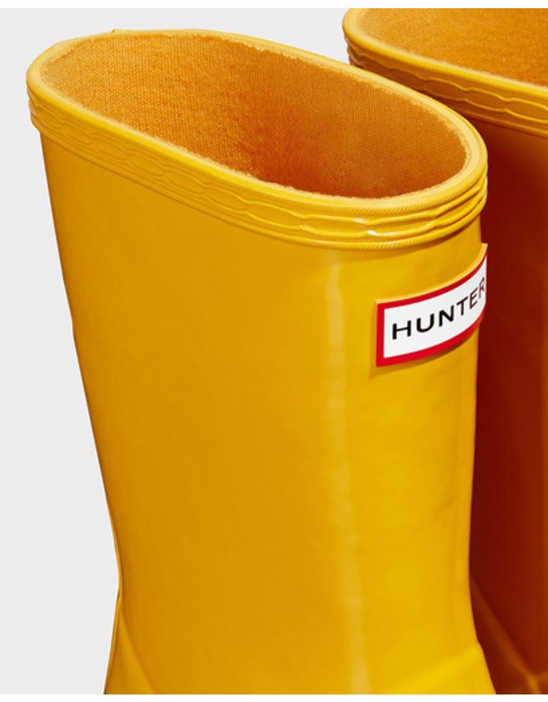 Hunter Boots Kid's First Hunter Gloss Boots Yellow